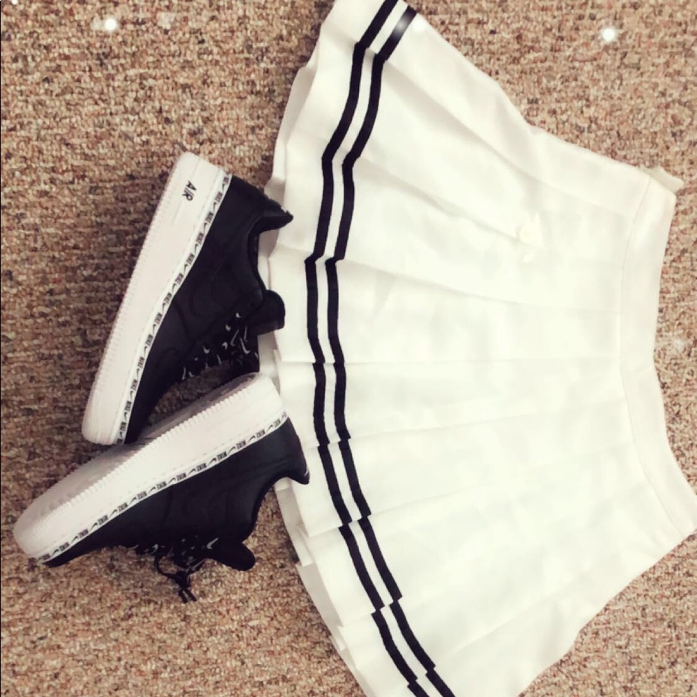 Black & White School Skirt